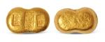 清末民初“天津 恒孚 加炼 赤金”一两金锭一枚，重量：31.18克，品种少见