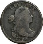 1796 Draped Bust Cent. S-104. Rarity-3+. LIHERTY Error. VG-8 (PCGS).