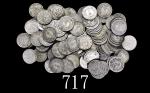 日本明治时期(1868-1912)银货十钱一组约100枚。极美品 - 未使用Japan Meiji era (1868-1912) Silver 10 Sen, approx 100pcs. SOLD