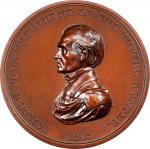 1845 James K. Polk Indian Peace Medal. Bronze. Second Size. Second Reverse. Julian IP-25, Prucha-46.