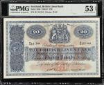SCOTLAND. British Linen Bank. 20 Pounds, 1952. P-159b. PMG About Uncirculated 53 EPQ.