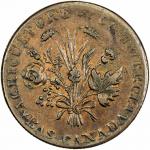 Lot 2082 LOWER CANADA: AE halfpenny token 408.55g41， ND 40183741， Charlton LC-4A2， Banque du Peuple，