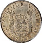 MEXICO. 4 Reales, 1757-Mo MM. Mexico City Mint. Ferdinand VI. PCGS AU-55 Gold Shield.