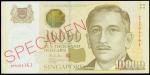 1999年新加坡10000元样钞，UNC，此面额己停止发行，少见