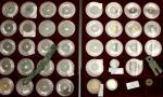 Lot 279. China Lots bis 1949. 3 Schuber mit 39 alten Münzen: Ming-Messer, Wang Mang Spaten, Cashmünz