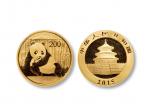 2015年熊猫纪念金币1/2盎司 完未流通