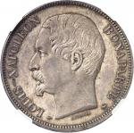 FRANCE IIe République (1848-1852). 5 francs J. J. BARRE, 2e épreuve, tranche en relief 1852, A, Pari