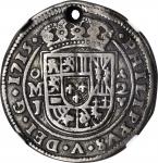 MEXICO. 2 Reales Royal, 1715-Mo J. Mexico City Mint. Philip V (1700-46). NGC VF Details--Holed.