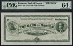 Bank of Nassau, Bahamas, specimen 4 shillings, ND (1906-16), no serial numbers, (Pick A8s), in PMG h