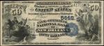 New Orleans, Louisiana. $50  1882 Value Back. Friedberg 586. The Canal-Commercial NB. Charter #5649.