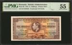 BERMUDA. Bermuda Government. 5 Shillings, 1937. P-8b. PMG About Uncirculated 55.