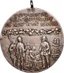 1914 Commercial Tercentenary of New York Presentation Medal. By Tiffany & Co. Sterling Silver. About