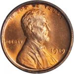 1919 Lincoln Cent. MS-66 RD (PCGS). OGH--First Generation.
