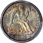 1886 Liberty Seated Dime. MS-67 (PCGS). CAC.