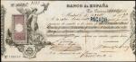 SPAIN. Bank of Spain. 1899. P-Unlisted. Bill of Exchange. Very Fine.