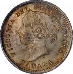 CANADA. 10 Cents, 1871. London Mint. Victoria. PCGS SPECIMEN-64+ Gold Shield.