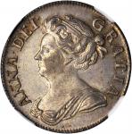 GREAT BRITAIN. Shilling, 1708. Anne (1702-14). NGC MS-65.