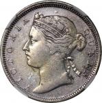 1868年香港维多利亚2毫，NGC VF Detail，有清洗