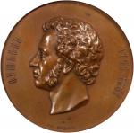 1899年普希金诞辰 100 週年铜章。(t) RUSSIA. 100th Anniversary of the Birth of A. S. Pushkin Bronze Medal, 1899. 