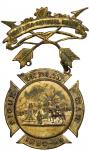 1891 Sioux Wars Medal issued by the State of Nebraska. Brass. Very Fine.