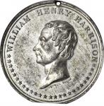 1840 William Henry Harrison. DeWitt-WHH 1840-4. White Metal. 43 mm. MS-61 (NGC).
