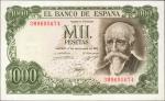 SPAIN. Banco de España. 1000 Pesetas, 1971. P-154. Choice Uncirculated.