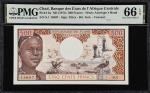 CHAD. Banque des Etats de lAfrique Centrale. 500 Francs, ND (1974). P-2a. PMG Gem Uncirculated 66 EP