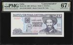 CUBA. Lot of (2). Banco Central de Cuba. 1 & 20 Pesos, 2003. P-125 & 126. Commemoratives. PMG Superb