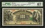 MEXICO. Banco Mercantil de Yucatan. 100 Pesos, ND (1900-04). P-S457s. Specimen. PMG Superb Gem Uncir