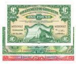 BANKNOTES,  纸钞,  REST OF THE WORLD,  其他国家, Gibralter,  Government: £1,  20 November 1975,  serial no