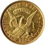 1852 United States Assay Office of Gold $10. K-12a(2). Rarity-5. AU-50 (PCGS).