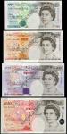 Bank of England, M. Lowther, £5, £10, £20, £50, ND (1999), prefixes EA01, KL01, DA01, J01, number 00