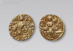 13873  贵霜王朝嘎达哈拉金币一枚，直径：21mm，重：7.74g，极美品