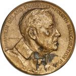 1945 Franklin Delano Roosevelt. Fourth Inauguration Medal. Bronze. 44.2 mm. By Jo Davidson. Dusterbe