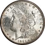 1891-S Redfield Morgan Silver Dollar. MS-62 (NGC).