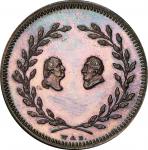 Circa 1834 Par Nobile Fratrum medal by Wright and Bale. Musante GW-142, Baker-197. Silver. MS-64 (PC