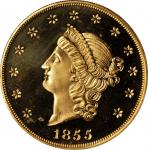 1855 (2001) Kellogg & Co. $50. Commemorative Restrike. Gold S.S. Central America Label. Proof-67 Dee