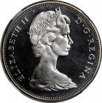 CANADA. Dollar, 1965. Ottawa Mint. NGC PROOFLIKE-67 Ultra Cameo.