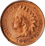 1887 Indian Cent. Unc Details--Questionable Color (PCGS).
