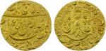 AWADH: Wajid Ali Shah, 1847-1856, AV mohur (12.73g), Lucknow, AH1265 year 2, KM-378.1, 1 testmark on