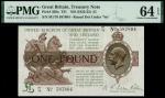 Treasury Series, N.F.Warren-Fisher (1919-1928), second issue, 1, ND (26 February 1923), serial numbe