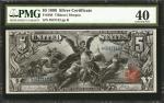 Fr. 268. 1896 $5 Silver Certificate. PMG Extremely Fine 40.