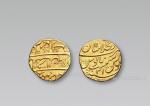 13884  莫卧尔帝国奥朗则布金币一枚，直径：21.8mm，重：10.88g，极美品