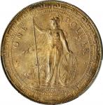 1900-B年英国贸易银元站洋一圆银币。孟买铸币厂。GREAT BRITAIN. Trade Dollar, 1900-B. Bombay Mint. PCGS Genuine--Environmen