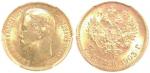 Russia, 1903, 5 Rouble, Nicholas II right bust on obverse, crowned twin-headed imperial eagle on rev