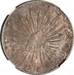 MEXICO. 8 Reales, 1878-Go FR. Guanajuato Mint. NGC MS-63.
