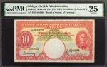 1941年马来亚货币发行局拾圆。MALAYA. Board of Commissioners of Currency Malaya. 10 Dollars, 1941 (ND 1945). P-13.