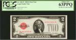 Fr. 1501*. 1928 $2 Legal Tender Star Note. PCGS Currency Choice New 63 PPQ.