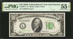 Fr. 2007-L*. 1934B $10  Federal Reserve Star Note. San Francisco. PMG About Uncirculated 55 EPQ.