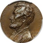 1909 Lincoln Centennial - Emancipation Proclamation Medal. By J.E. Roine. Cunningham 11-070C, King-3